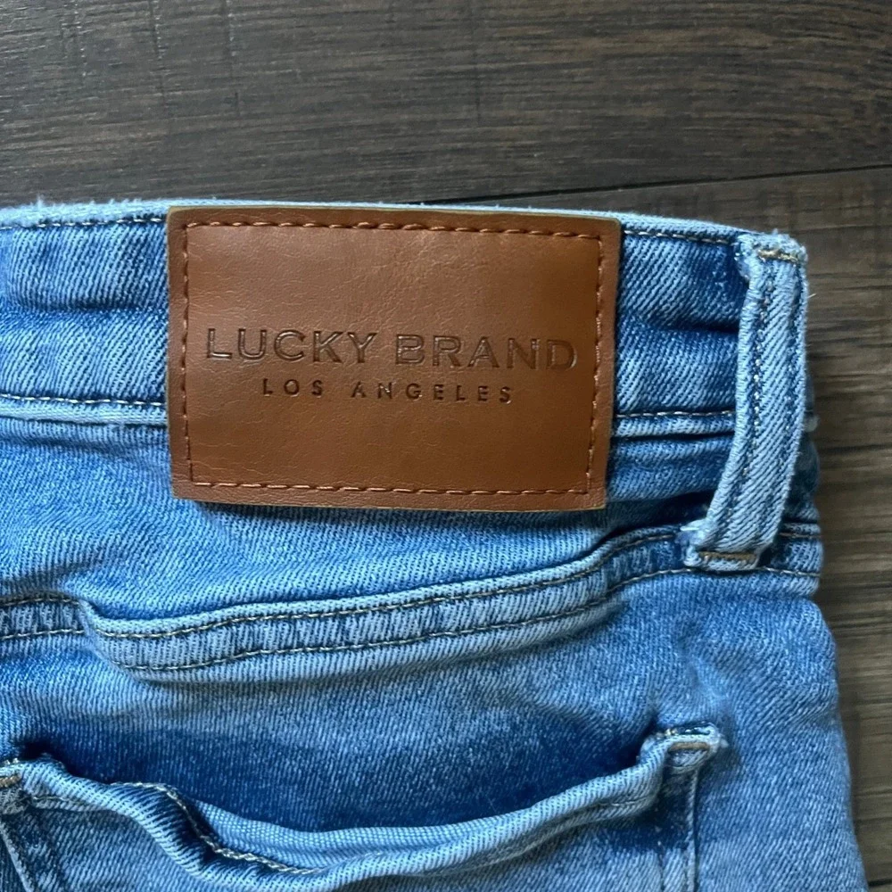 Lucky Brand Womens Ankle Straight Leg Jeans Medium Wash Blue Size 4 27